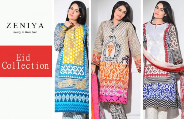 Latest Zeniya Eid Lawn 2015 for Women